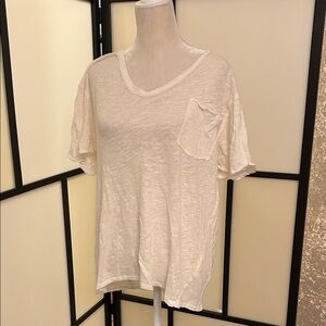 We The Free Cream Short Sleeve Tee